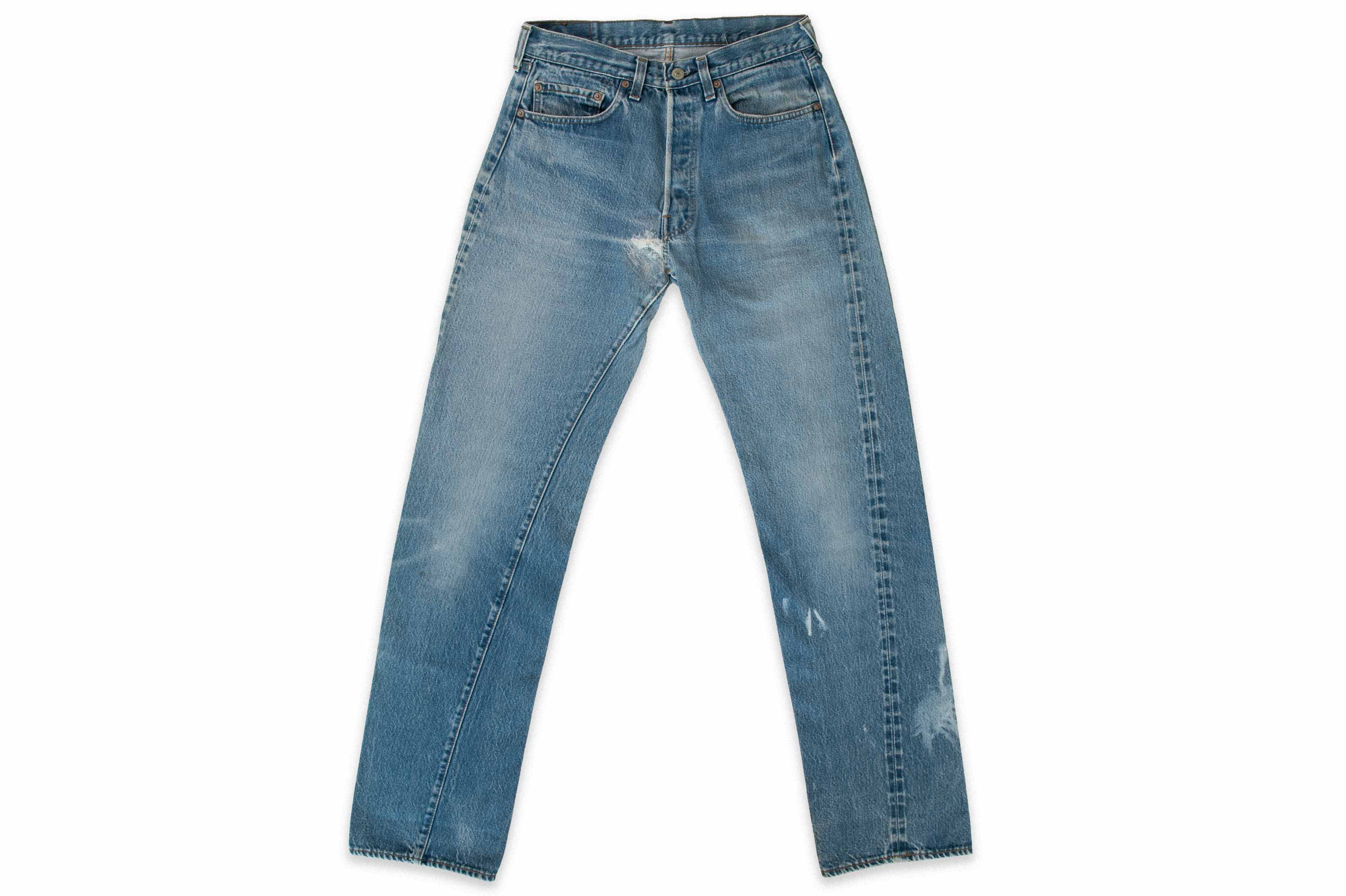 パンツ LEVI'S 501 CRUSHED DENIM PANTS W30 L30 デッドストック☆90s USA製 Levi'sリーバイス 501 デニムパンツ