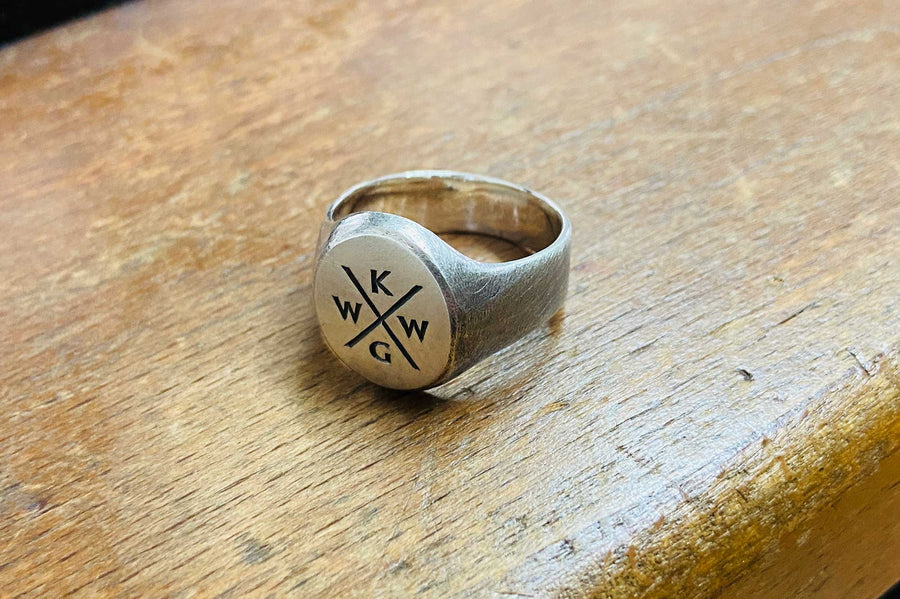 #001 - How to order a custom hand engraved signet ring
