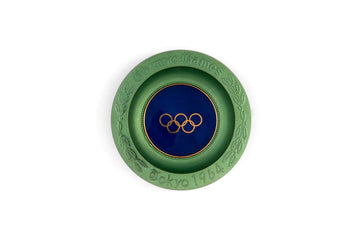 #331 Vintage trinket tray Olympic Games Tokyo 1964 green