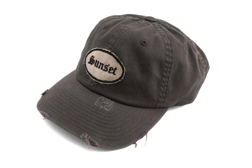 227 - Basecap Dad Cap Sunset grey distressed– 877 Workshop