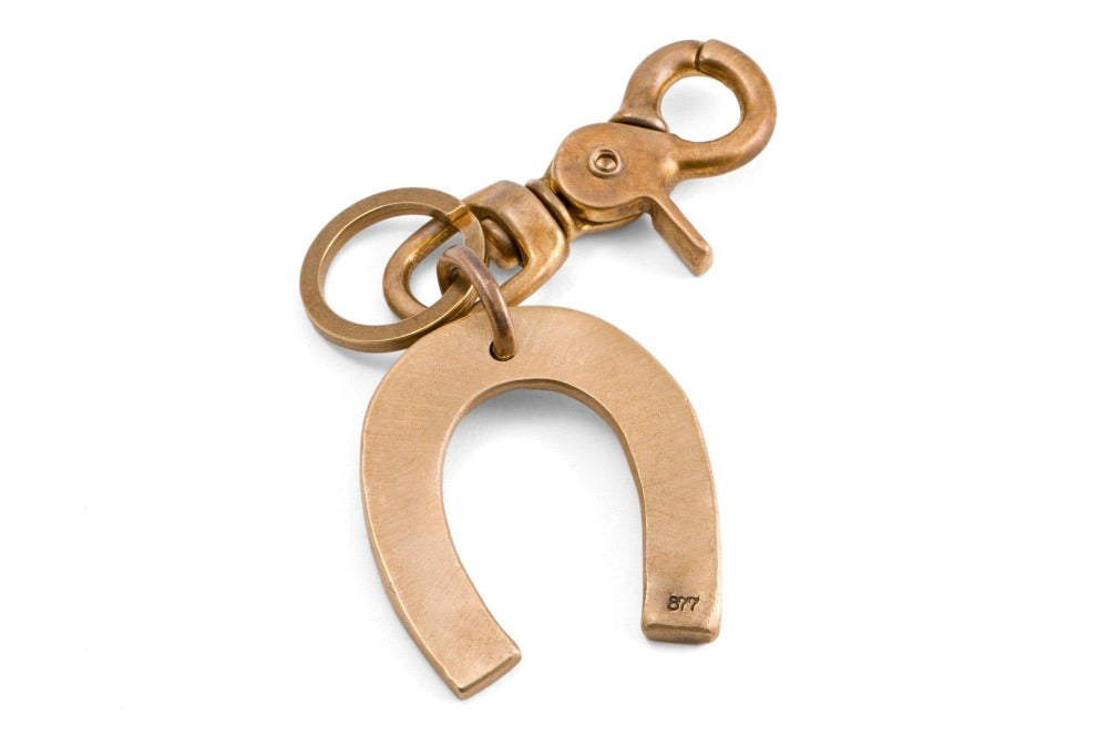 Buy Handmade Copper Horseshoe Keychain, 7th Anniversary Gift Online In India