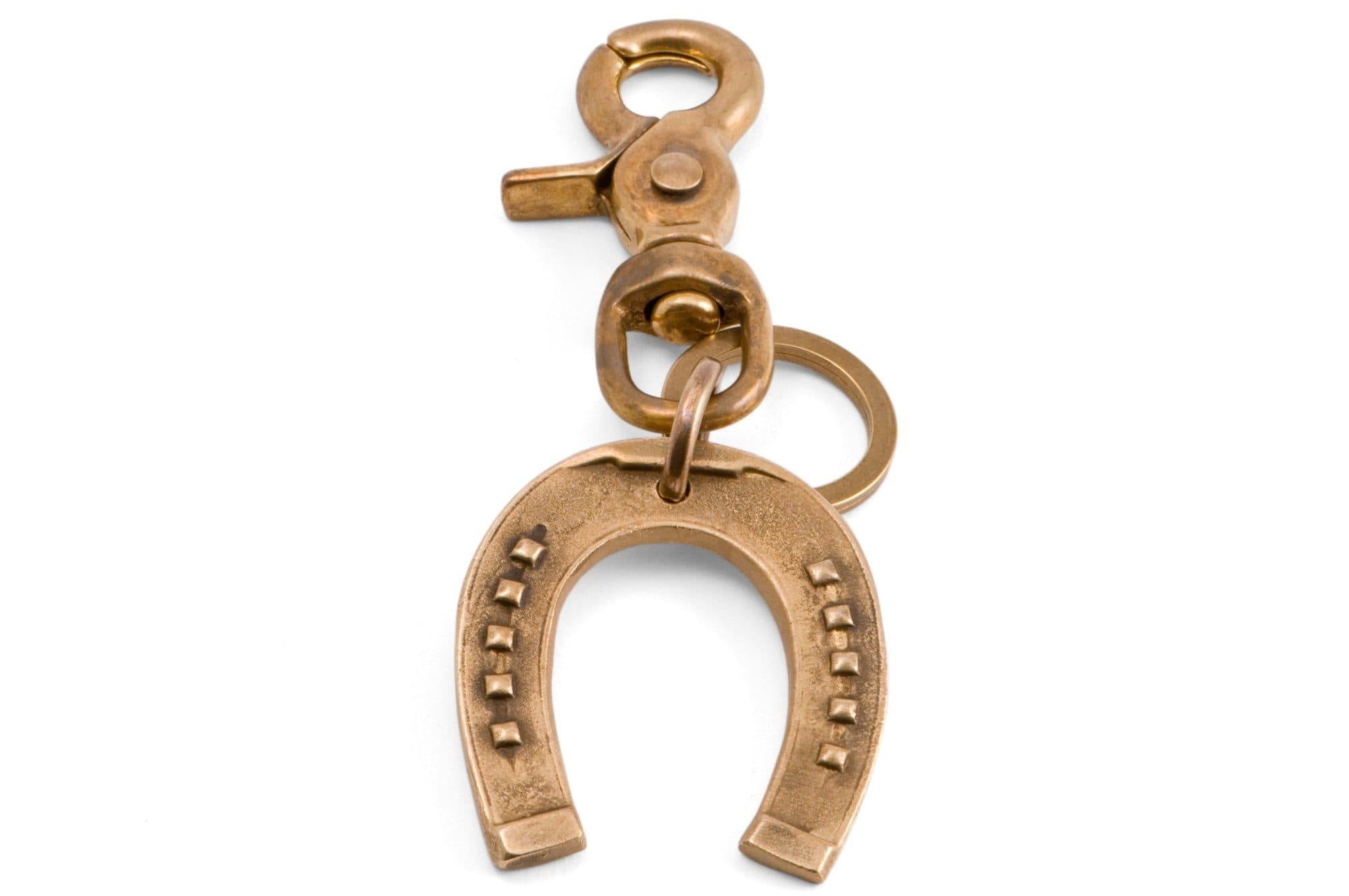 Buttonworks horseshoe brass key ring deals
