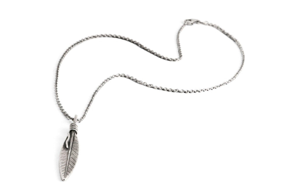 Saint laurent feather necklace Clearance