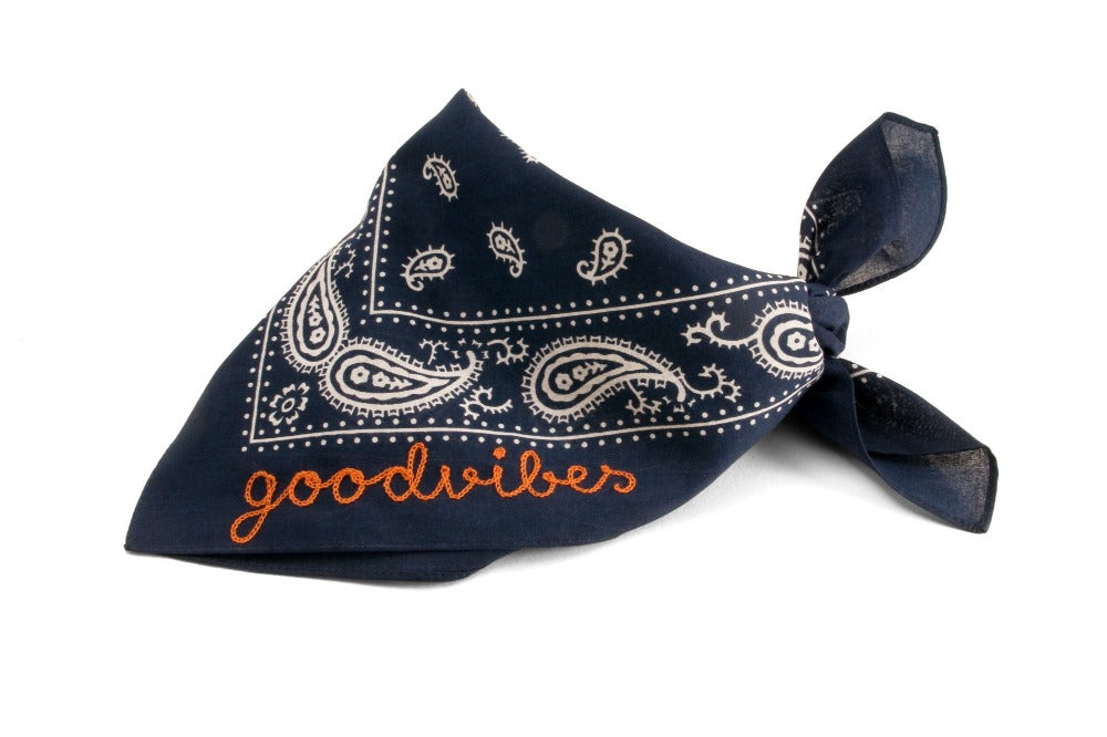 180 - Custom embroidered bandana– 877 Workshop
