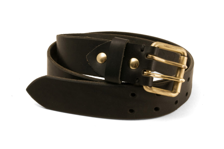 #238 - Men's leather belt Workshop black - 877 Workshop