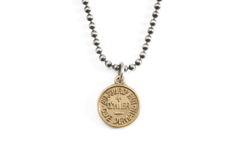 095 - Necklace Plus Minus + Qu'hier - Que demain - GOLD– 877 Workshop