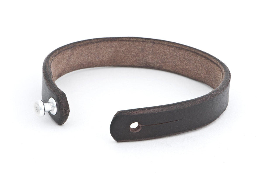 #177 - Men’s bracelet brown leather - 877 Workshop
