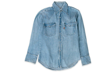 #600 Vintage Denim Western Shirt - Size M - Levi's Orange Tab - 1970’s (#01)