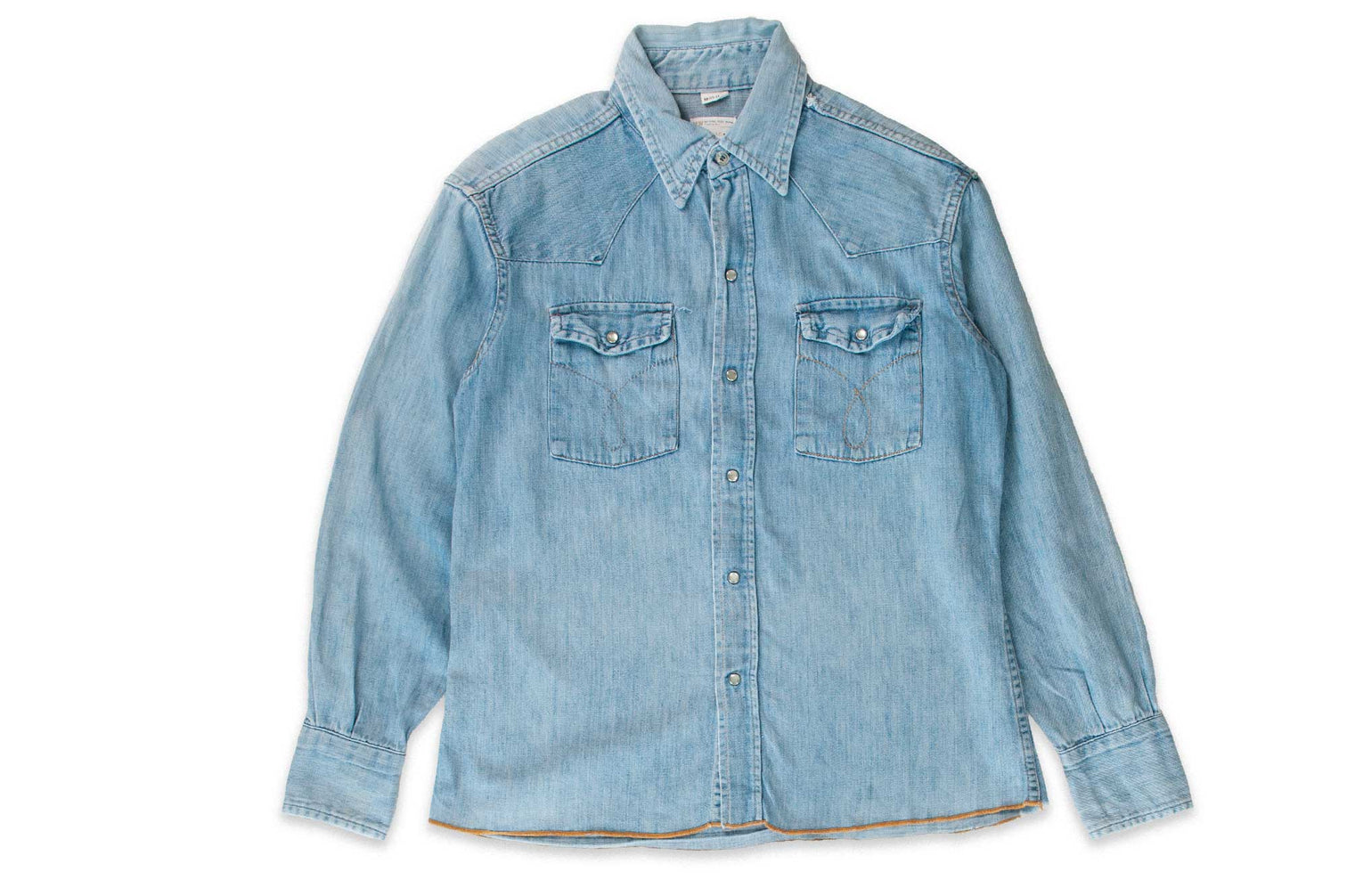 600 Vintage Denim Western Shirt - Size S - JC Penney Big Mac