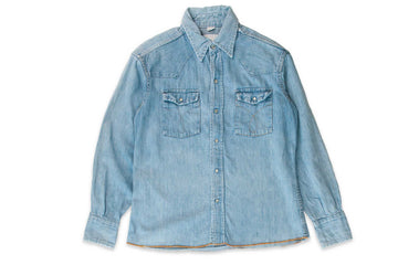 #600 Vintage Denim Western Shirt - Size S - JC Penney Big Mac - 1960’s (#02)