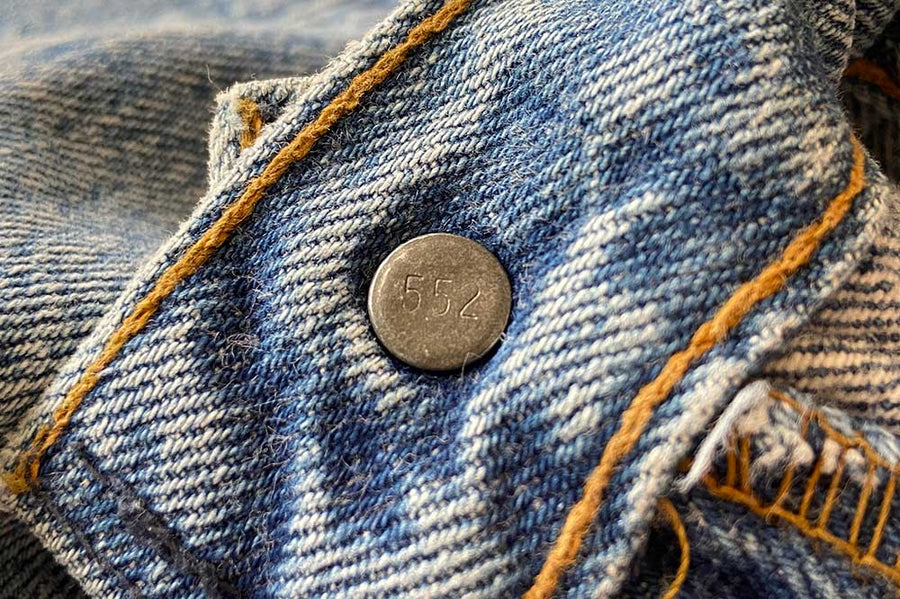 #600 Vintage Levi’s 501 - W35 L26 - Made in USA - 1980’s (#03)