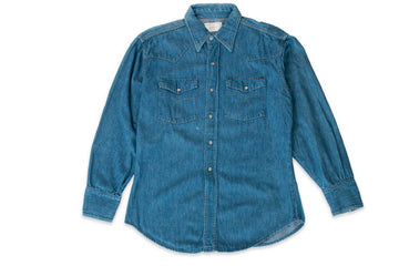 #600 Vintage Denim Western Shirt - Size L - JC Penney Ranchcraft - 1960’s (#04)