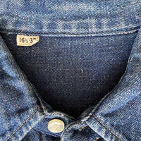 600 Vintage Denim Western Shirt - Size L - unbranded Sawtooth