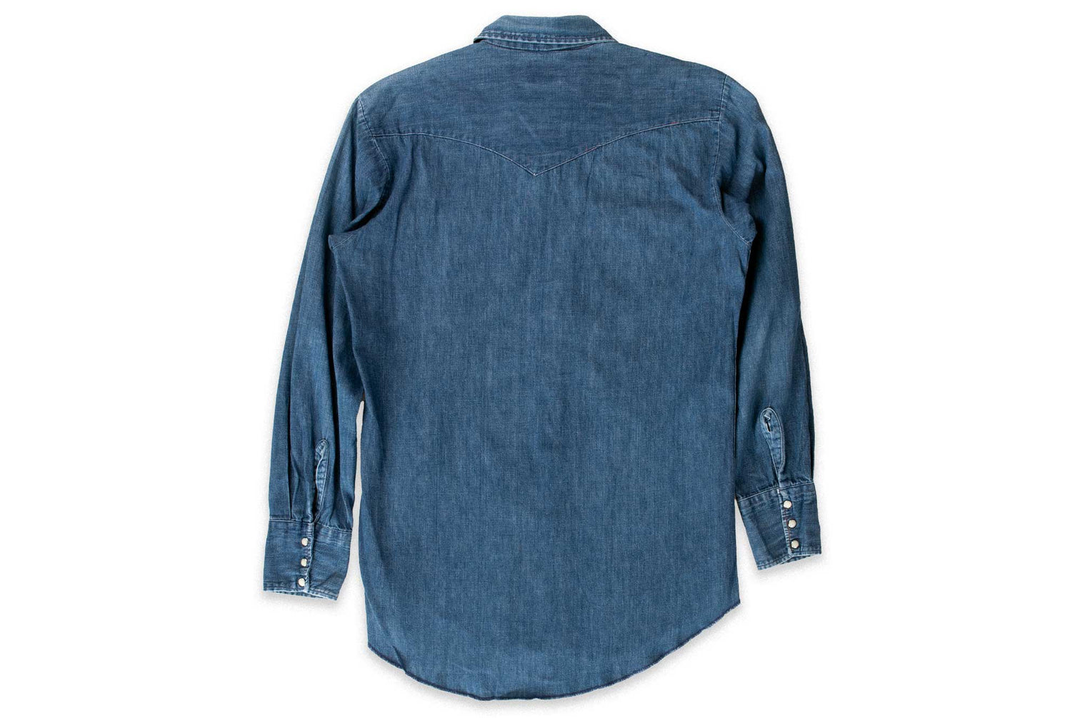 600 Vintage Denim Western Shirt - Size S - Tem Tex - 1960's (#12