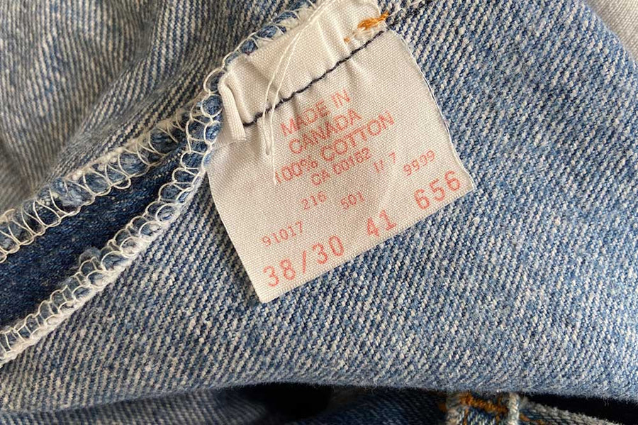 #600 Vintage Levi’s 501 - W34 L26 - Made in USA - 1980’s (#23)