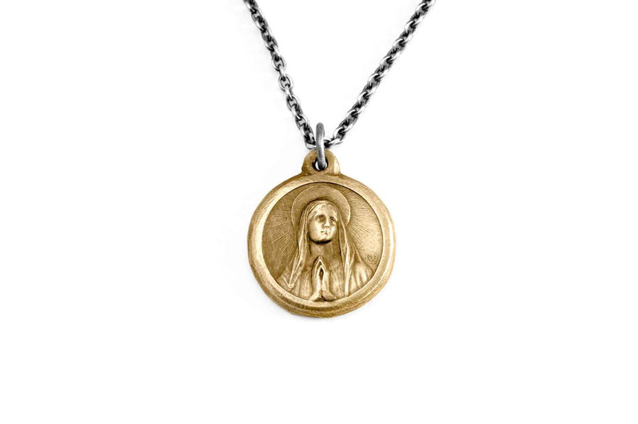 #080 - Necklace Madonna in Prayer - GOLD