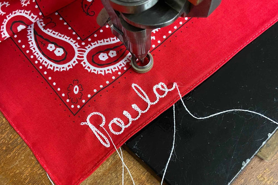#180 - Custom embroidered bandana