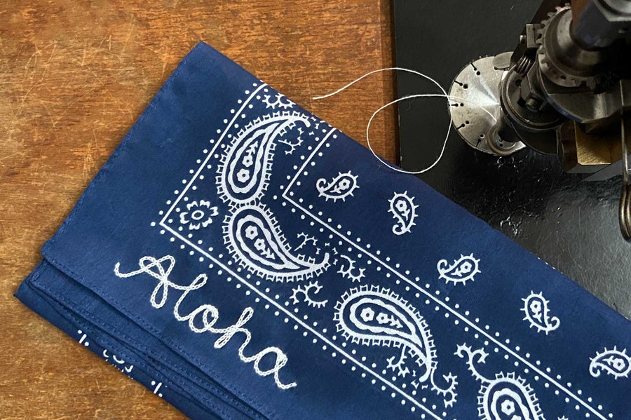 #180 - Custom embroidered bandana