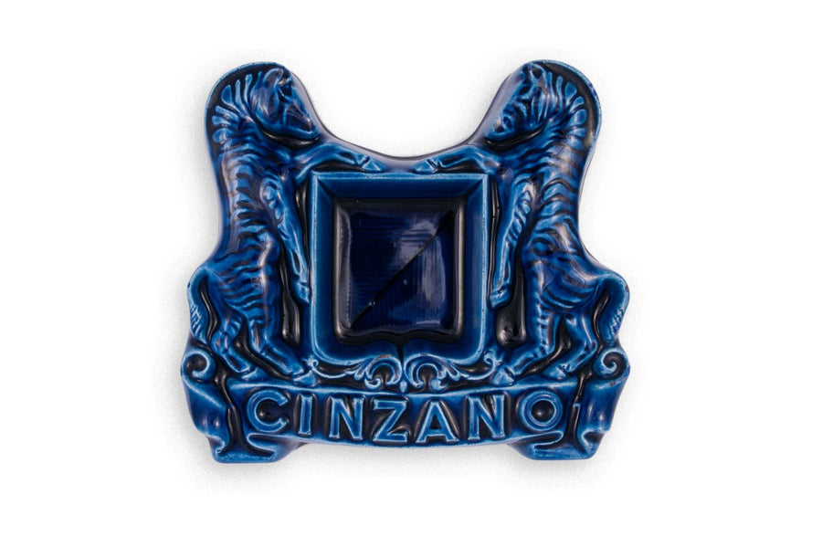 #312 Vintage trinket tray Cinzano Zebras - large