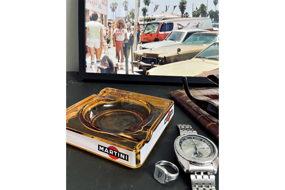 ヴィンテージアシュトレイ　ウッドベースとマティーニ 400 Vintage Martini– 877 Workshop