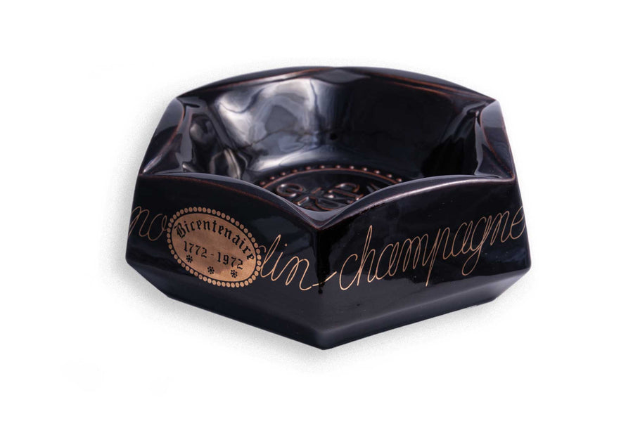 #301 Vintage trinket tray Veuve Clicquot Champagne dark-brown - large
