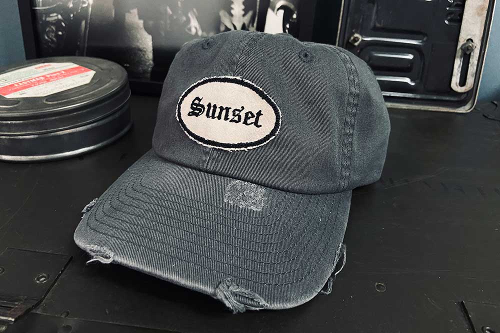 227 - Basecap Dad Cap Sunset grey distressed– 877 Workshop