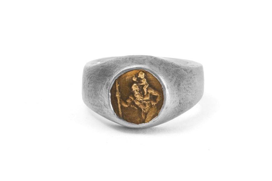 #034 - Signet Ring Saint Christopher
