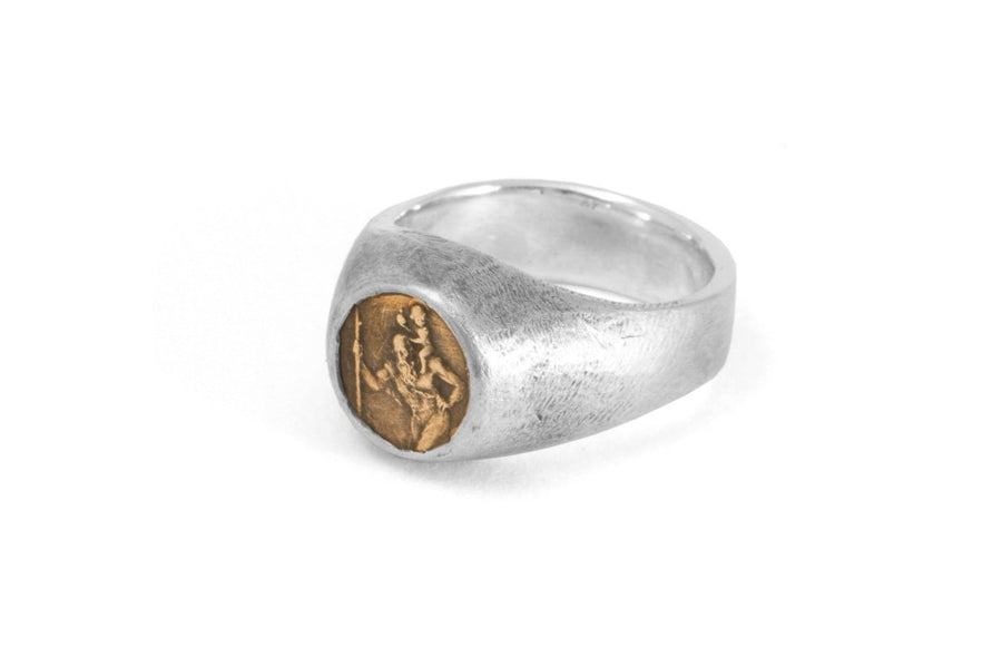 #034 - Signet Ring Saint Christopher