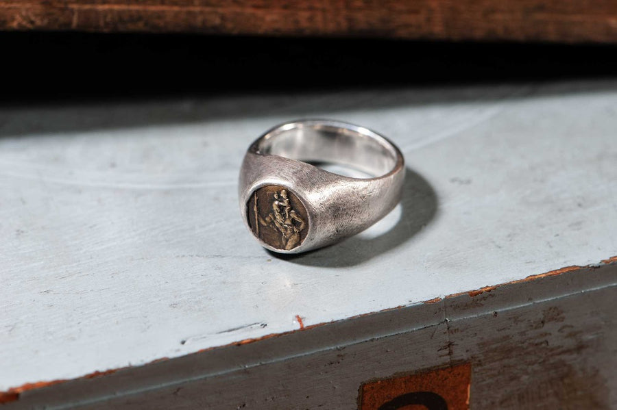 #034 - Signet Ring Saint Christopher