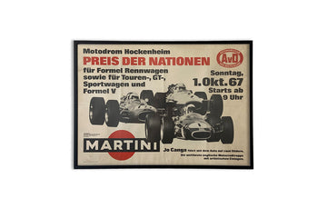 #400 - Vintage Racing Poster Martini Hockenheim 1967