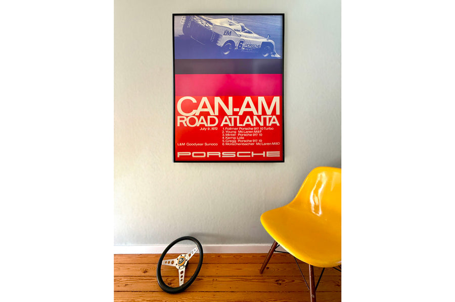 #400 - Vintage Racing Poster Porsche Can-Am Road Atlanta 1972