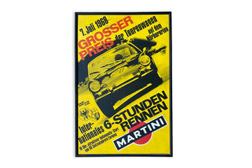 #400 - Vintage Racing Poster Porsche Grosser Preis der Tourenwagen Nürburgring 1968