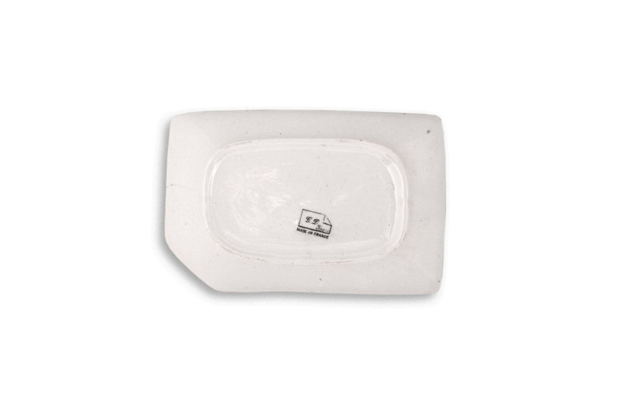 #247 Vintage trinket tray Charles Heidsieck white