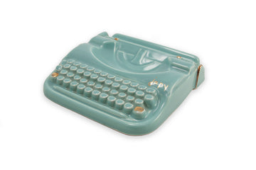 #306 Vintage Typewriter Japy turquoise