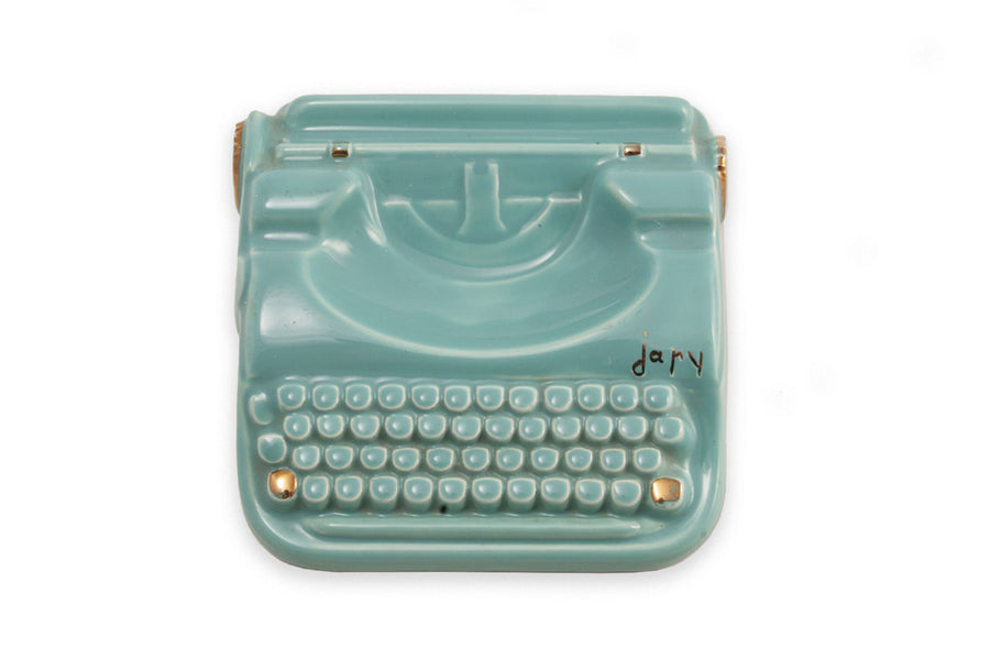 #400 Vintage Typewriter Japy turquoise