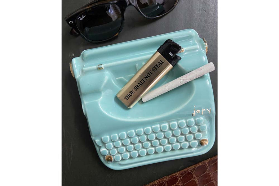 #400 Vintage Typewriter Japy turquoise