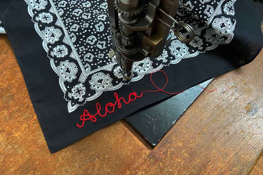#180 - Custom embroidered bandana