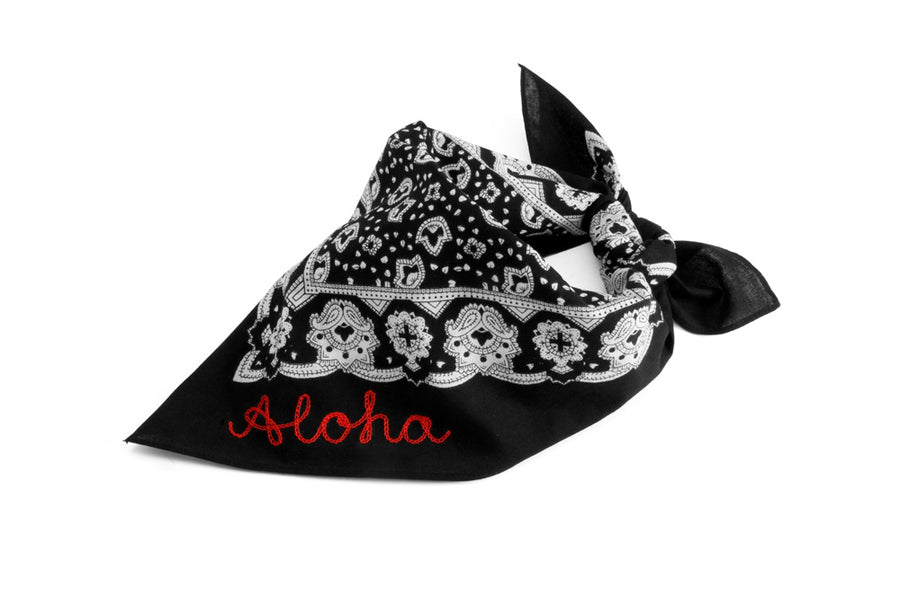 #180 - Custom embroidered bandana