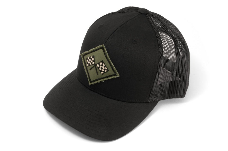 #216 - Basecap Trucker Cap Checkered Flags