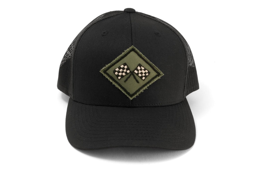 #216 - Basecap Trucker Cap Checkered Flags