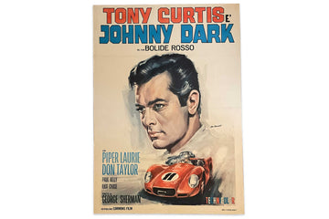 #400 - Vintage Movie Poster Johnny Dark 'Bolide Rosso' Tony Curtis 1954