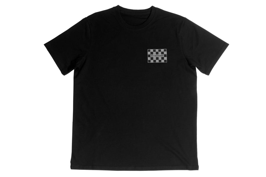 #196 - Men’s T-Shirt 877 Workshop Checkered Flag white or black