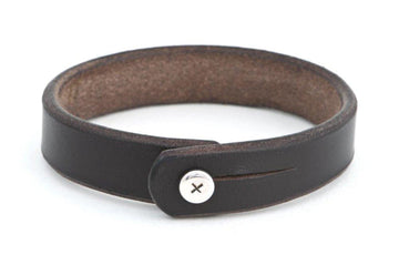 #177 - Men’s bracelet brown leather - 877 Workshop