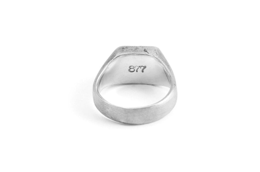 #015 - Signet Ring Lightning Bolt - 877 Workshop