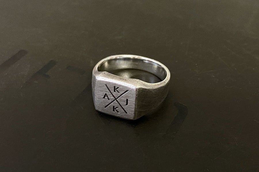 #001 - How to order a custom hand engraved signet ring