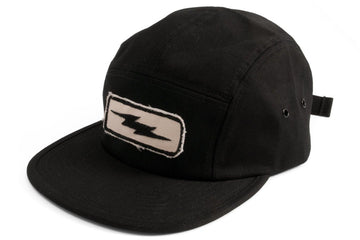 #183 - Basecap 5-Panel Lightning Bolt black - 877 Workshop