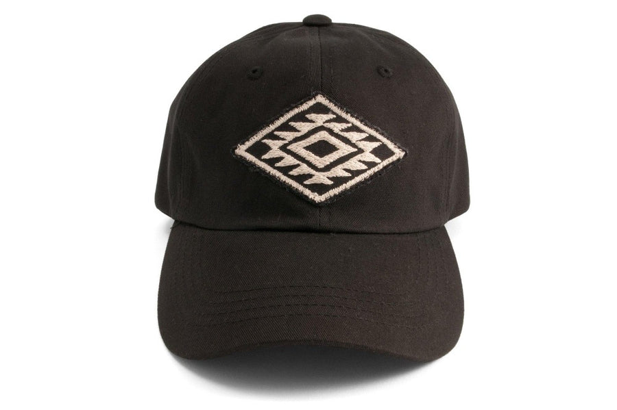 #190 - Basecap Dad Cap Navajo Pattern black - 877 Workshop