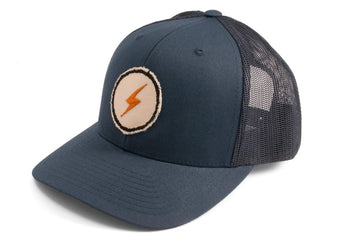 #199 - Basecap Trucker Cap Lightning bolt blue - 877 Workshop