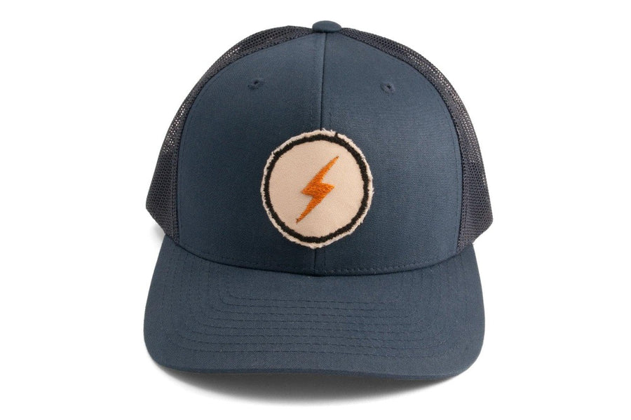 #199 - Basecap Trucker Cap Lightning bolt blue - 877 Workshop