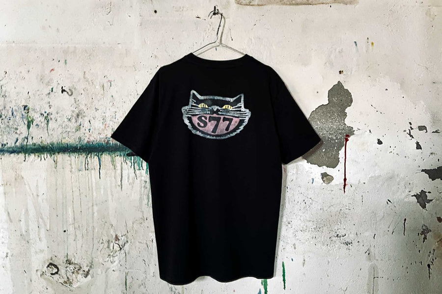 #185 - Men’s T-Shirt 877 Black Cat - 877 Workshop